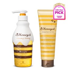 허니체 데미지 리페어 헤어팩 Y 200g + 크리미 허니 샴푸 470ml, 1개