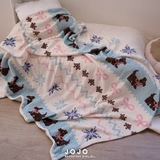 JOJO ADVENTURE GIRL 牛奶絨毛毯，可愛動物圖案，四季通用保暖毯