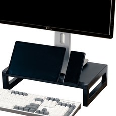스톤힐 MS-01 멀티홈 메탈 와이드 모니터 받침대 (폰 태블릿 거치형), 1개, 블랙 (400_8)