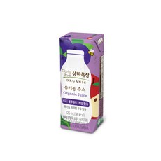 상하목장 유기농주스 125ml x 4팩/사과오렌지케일/사과딸기케일/사과블루베리케일/단품/혼합
