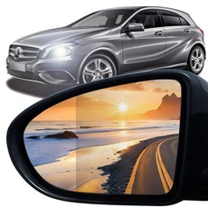 내일도착 사각지대해소 와이드 광각 거울 순정교체형 유리 BSD 측후방감지기 적용가능, 2개, 벤츠 A클래스 W176 (12~18)(기본타입)