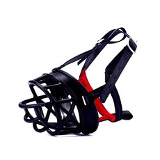 EGUEGU Strong Dog 狗狗防吠叫嘴套 1號, 黑色, 1個