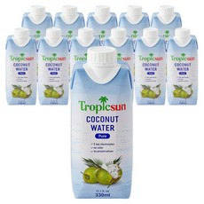 트로픽선 퓨어 코코넛워터, 330ml, 12개