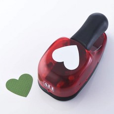 우표 모양 펀칭기 원형 핸드메이드 프레임 대형 페스티벌, 1개, 대형 대형 하트