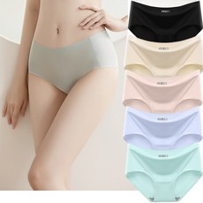 리샤인 스키니 심리스 팬티 5P 노라인 스포츠 요가 필라테스 팬티