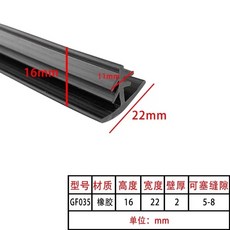 태양광 패널 틈새막이 2M 패킹 문 고무 틈막이 36x17 고무바킹 PVC 20mm, AP. GF035 22x16 5-8mm 간격