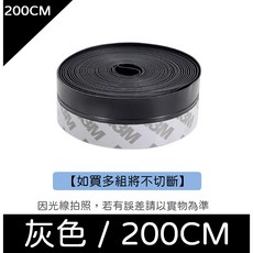 台灣本土貨 門縫密封條 3M 門縫窗戶氣密條 防盜門窗 玻璃門 防風門擋 窗戶隔音條 門窗密封 密封條 矽膠密封條, 1個, 【黑色】寬度3.5cmx長500cm