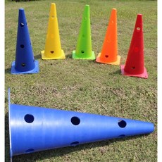 帶孔三角錐 多功能訓練錐 直排輪/足球/幼兒/敏捷/田徑訓練錐, 1個
