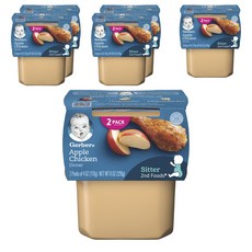 거버 디너 어린이 과일퓨레 113g, 사과 + 치킨(Apple + Chicken), 12개입