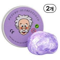 KC인증 퍼티 슬라임 박사퍼티 손에 안 묻는 유리퍼티, 퍼플, 45g, 2개