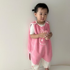 돗투돗 큐비 벨보아 유아 겨울 수면조끼