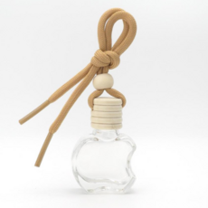 10ml 투명 애플 차량용 디퓨저 유리 용기 방향제 공병 우드캡 포함, 1개