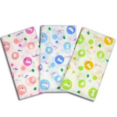 DK大王 日式圓點小兔雙層紗布長巾，柔軟親膚、吸水透氣，寶寶必備的紗布手帕與毛巾