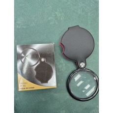 5배율 폴딩 휴대용 접이식 포켓 돋보기 노안 확대경 케이스포함 3세트, 3개, .