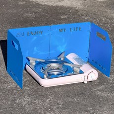 캠솔루 접이식 버너 바람막이, 캠솔 블루, 1개