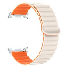 엠보싱 마그네틱 시계줄 스트랩 갤럭시워치8 클래식 46mm 44mm 40mm 호환, 스타라이트