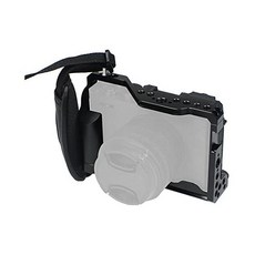 BGNing 알루미늄 카메라 케이지 후지필름 XE4 호환 맞춤형 테두리 프레임 콜드 슈 아리 마운트 핸드그립 손목밴드 조명 모니터 홀더 (케이지), BGNing 콤보 F