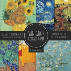 (영문도서) Van Gogh Collage Paper for Scrapbooking: Famous Paintings Fine Art Prints Vintage Crafts De... Paperback, Crafty as Ever, English, 9781636572994