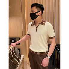 2026男士夏季POLO衫男裝上衣T恤短袖涼感衣高爾夫球衫高級男裝休閒針織衫上衣翻領t恤夏季新款時尚男士短袖polo衫運動上衣POLO短袖吸濕排汗都會商務休閒衫夏天