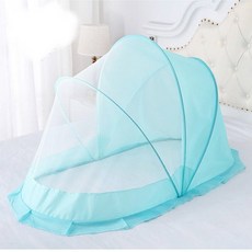 蘇霏小舖 蚊帳 防蚊蟲帳 加大加寬嬰兒蚊帳 可摺疊攜帶式蚊帳 露營專用 嬰幼童新生兒必備神器, 加大加寬遮光-藍
