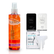 이탈왁스 후처리제 오렌지 로션250ml+바디스크럽5g+바디크림5g+브라질리언시트팩1매, 250ml, 1개