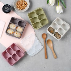 실리콘 이유식 큐브 용기 4구 6구 12구 죽 양념 육수 고기 밥 보관, 6구_다크핑크, 1개, 300ml