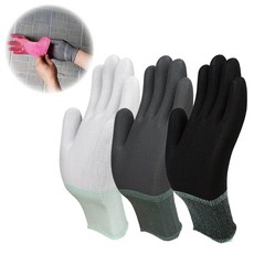 네고존 고무장갑 속장갑 얇은 면장갑 흰장갑 흰색 회색 검정 S M L, 폴리내피장갑검정L, 1세트, L(1켤레)