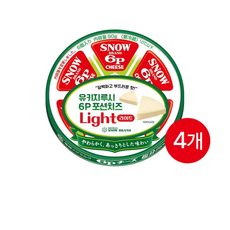 유키지루시 6P 포션치즈 라이트 190g, 4개