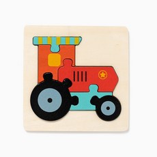 민화샵 어린이 나무모양 원목퍼즐, 1개