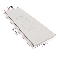 타공판 선반 스탠드 파티션 디스플레이 걸이 공구 진열대 천공판 지지대 판, 화이트 119x30 받침 포함