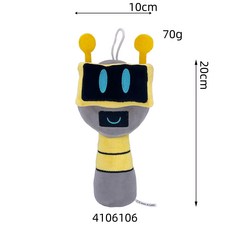 Xcao Sprunki Plush 리듬 박스 인형 놀이 솜털 장난감, 로봇, 1개
