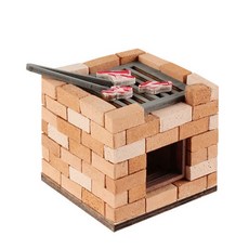 영공방 미니 벽돌 바베큐그릴 cm946 조립 목재모형 방학숙제
