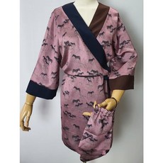 The Saba 女士絲質高爾夫禮服 斑馬色 酒紅色 1 張, 1件