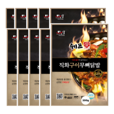 쉐프사랑애 직화구이 국산 무뼈닭발 순한맛, 200g, 6개