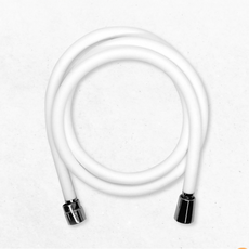 바스홀릭 100% 국산 의료용 실리콘 샤워호스 Safe 샤워호스, 화이트