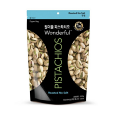 원더풀 피스타치오 무염, 500g, 4개
