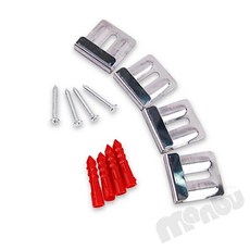 MB1 거울부속 ㄷ자 4개 1세트 거울고정 욕실벽거울