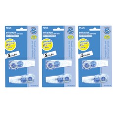 플러스 리필수정테이프 WH-605 5mm*6M, 3개