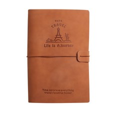 WGTB 票根收納冊 小卡票券收納本, 1個, 棕色(不含內頁)