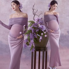 만삭촬영옷 블랙 스냅 셀프 드레스 스튜디오 임부복