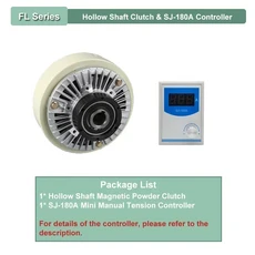 벨트 컨베이어 장비 시동 컨트롤러용 마그네틱 파우더 클러치 장력 키트 DC24V 6-400Nm 0.6-40kg 1400r, 09 Hollow and SJ-180A, 04 12Nm