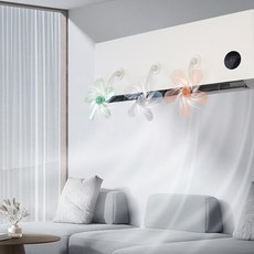 通用壁掛式空調擋風板 家用免打孔安裝 防直吹扇葉導風 告別冷凝水 適用於冷暖風扇, 混色一套3個裝