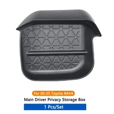 호환 운전자용 자동차 히든 수납함 콘솔 트레이 토요타 RAV4 2020-2025용, 01 Negro
