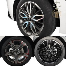 MT5 K5 DL3 튜닝 휠스티커 홀로그램 데칼스티커 자동차 스티커 용품 자동차튜닝용품, 19인치-카본 무광, 19인치 카본 무광, 1개