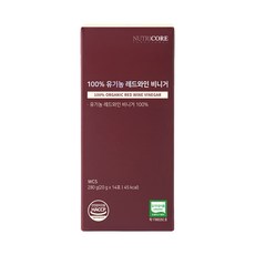 뉴트리코어 100% 유기농 레드와인 비니거 14p, 280g, 1개
