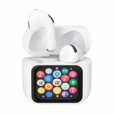 아이리버 오픈형 무선 블루투스 6.0 이어폰 LCD 터치스크린 음향설정 이어폰찾기 카메라셔터 IB-ZX1 화이트