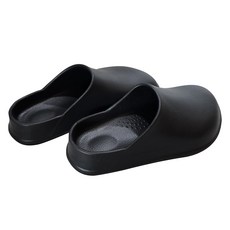 다용도 앞막힘 욕실화 미끄럼방지 욕실슬리퍼, 블랙, 1개