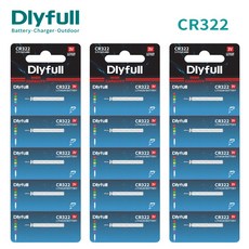 DLYFULL 311 322 425 435 배터리 전자찌 전자케미 밧데리 바다 민물 낚시 건전지, CR+322, 50개