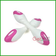 韻律啞鈴1公斤一組2入(鐵砂/塑膠啞鈴/有氧/骨頭型啞鈴/居家), 詳見包裝, 詳見包裝