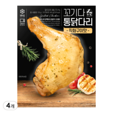 꼬기다 오븐 통닭다리 직화구이맛, 4개, 170g
